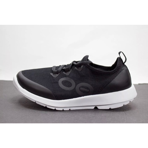 Oofos OOmy Stride Womens Sz US 7 Black Stretch Workout Training Running Sneaker - Picture 4 of 12